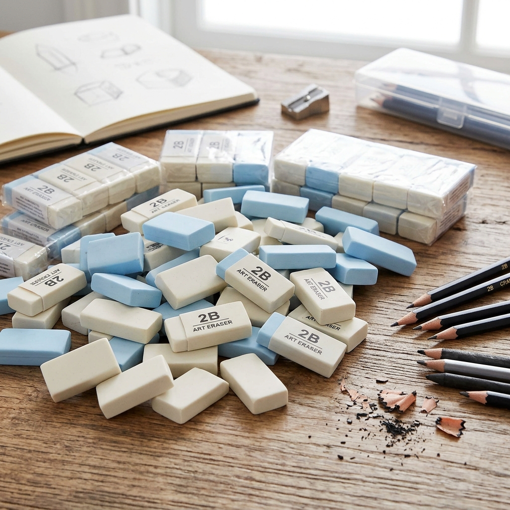 1-90Pcs 2B Pencil Erasers Soft Large PVC Rubber Eraser for School Office Kids Drawing Bulk Sketches Exam Correction Painting Art