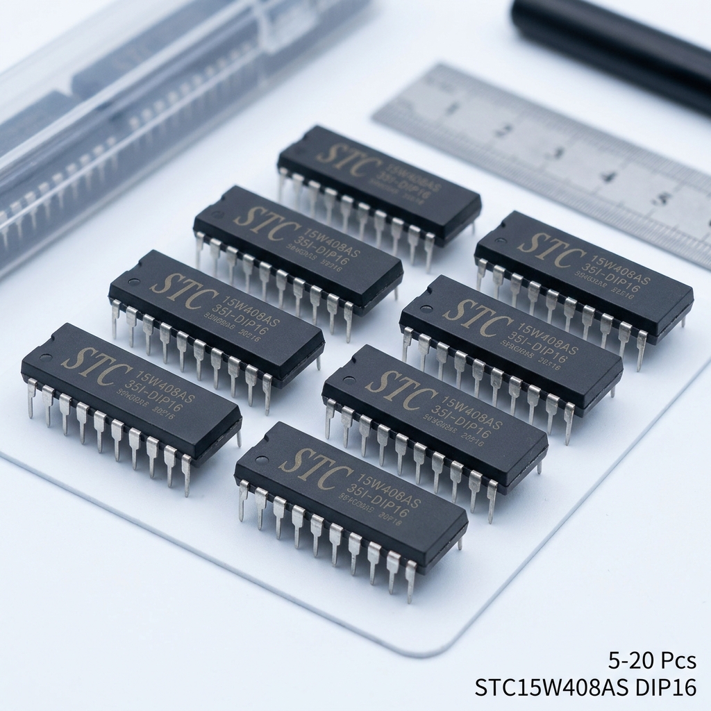 5-20Pcs STC15W408AS-35I-DIP16 STC15W408AS 35I DIP16 15W408AS IC Chip In Stock