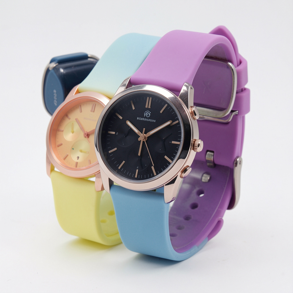 56PCS Women Watches Fashion Silicone Band Women Quartz Watches Jewelry Set Reloj Mujer Girls Clock Gift (Without Box)