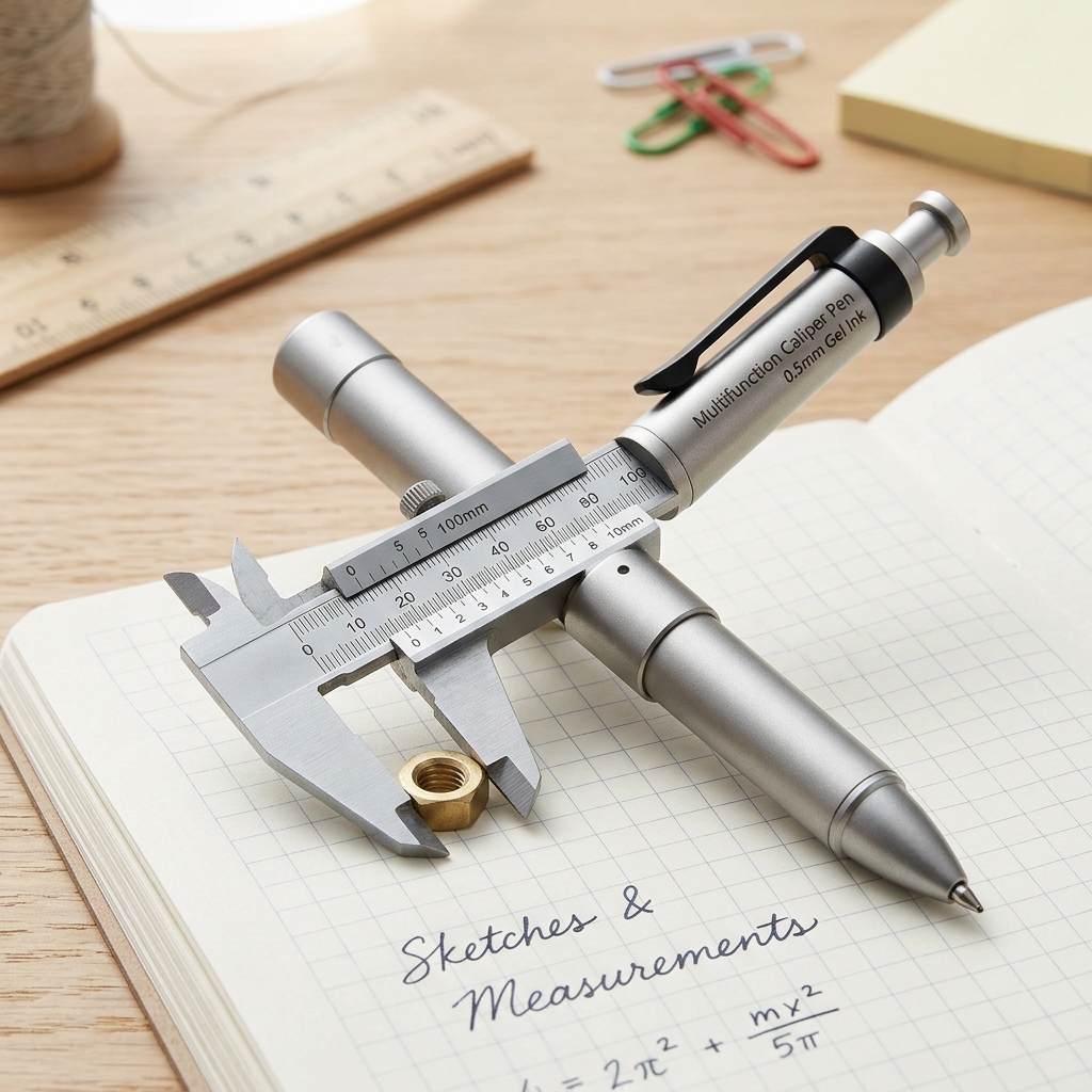 Multifunction Caliper pen Ball-Point 0.5mm ballpoint pen Gel Ink Pen Vernier Caliper Roller Ball Pen Creativity Stationery