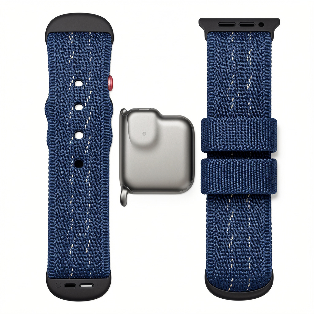 Nylon Strap For Apple Watch Band 44mm 40mm 45mm 49mm 41mm 38 magnetic buckle Braided Bracelet iWatch series se 7 5 6 8 9 Ultra 2